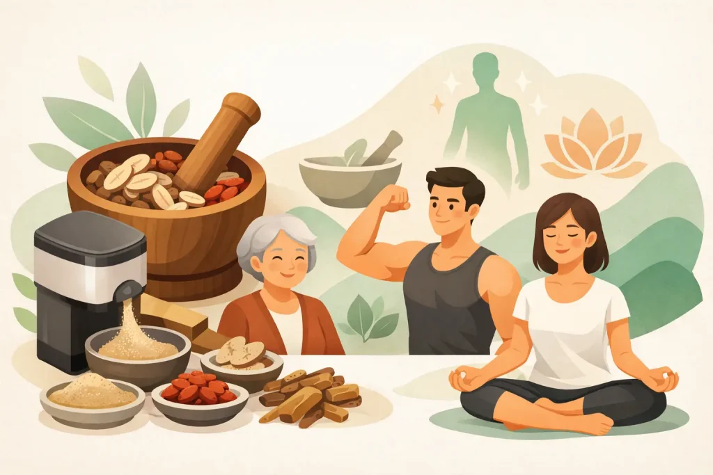 中藥材打粉有咩好處？適合哪些人