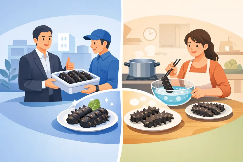 代發海參與自行泡發比較，哪種更適合你