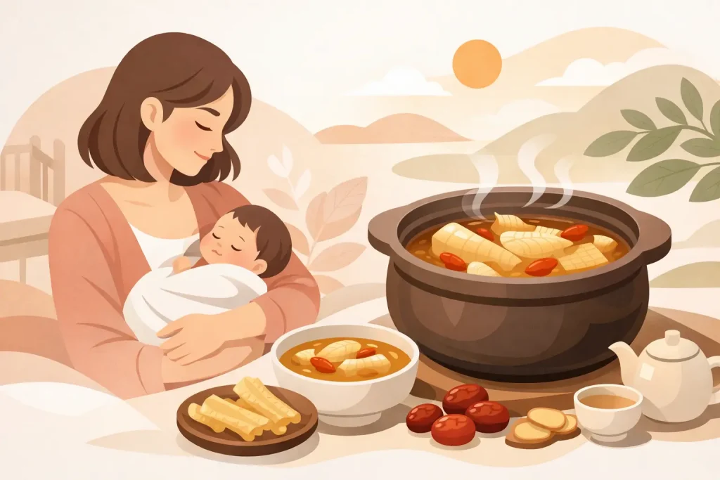 產後花膠湯水做法：溫和進補更安心