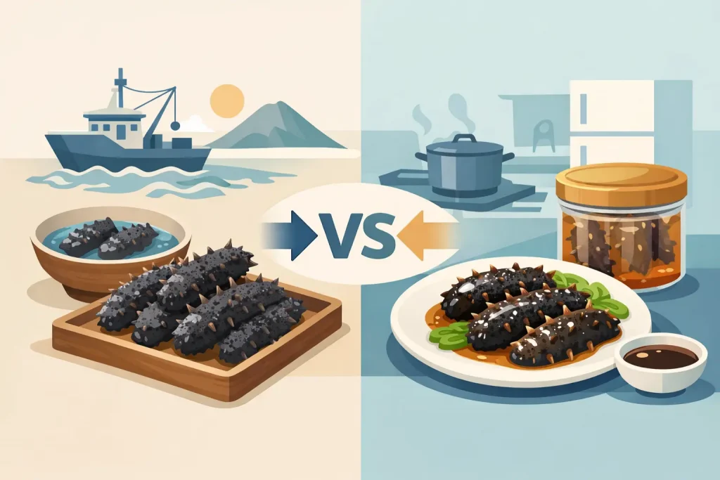 乾海參 即食海參 比較怎麼選才對