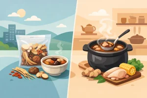 燉湯包 現煲湯水 比較，哪種更適合日常調理