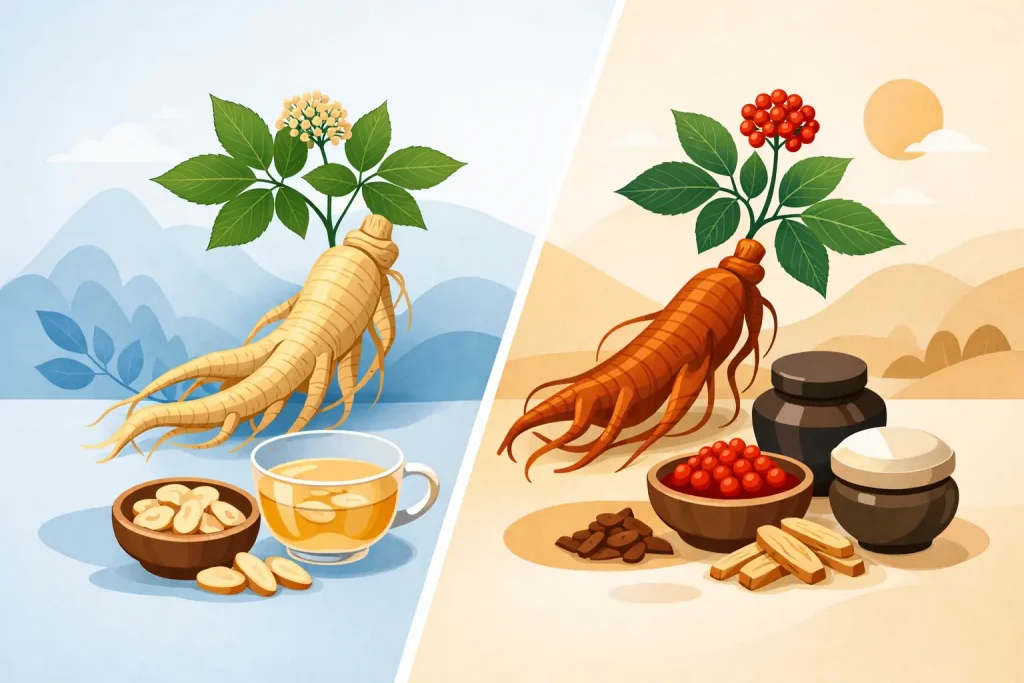 花旗參與高麗參比較，怎麼補才適合你
