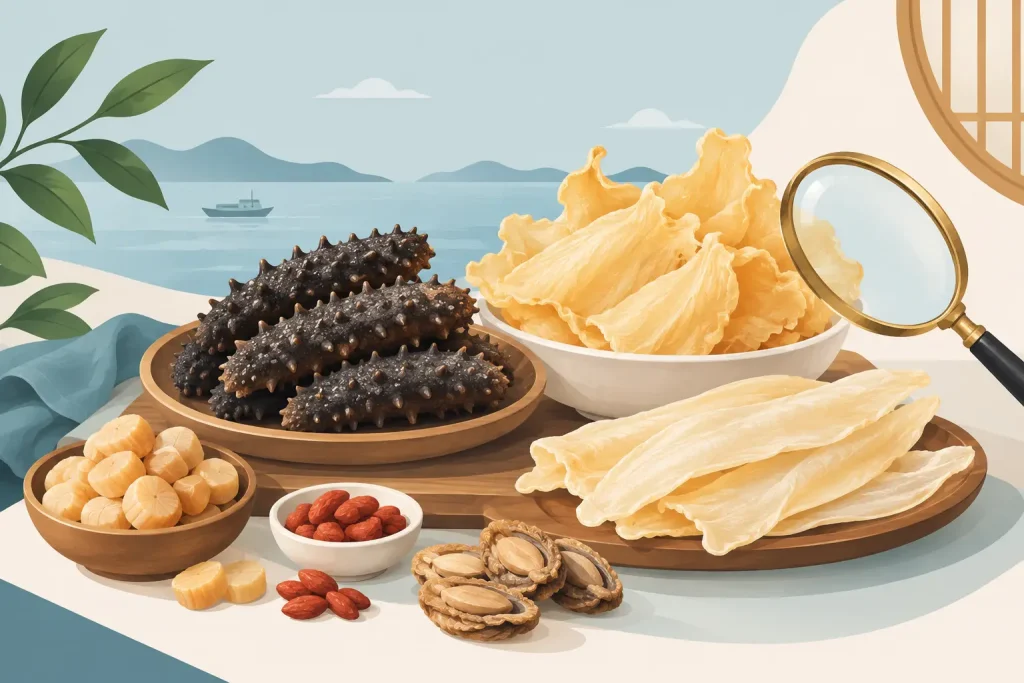 海味乾貨品質判斷指南，選對海參花膠與滋補食材